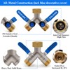 Brass Garden Hose Splitter, Garden Hose Splitter 2 Way Heavy
