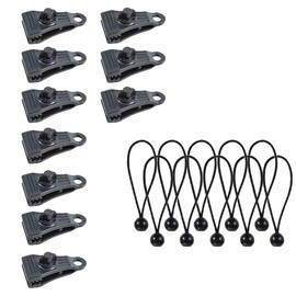 Large Tarp Clips, 20 Pack Tarp Clamps Heavy Duty Lock Grip, Clamp Thumb Screw Tent Fasteners Clips Holder, Pool Awning Cover with Bungee Cord Clip, Car Cover Clamp for Camping Awnings Swimming Pool