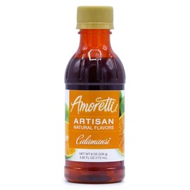 Amoretti - Natural Calamansi Artisan Flavor Paste, 8 oz, Perfect For Ice Cream, Beverages, Cakes, and more, Preservative Free, Vegan, Gluten Free, No Artificial Sweeteners, Highly Concentrated
