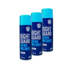 Right Guard Sport 6 Ounce Aerosol Unscented 48Hr Antperspirant (177ml) (Pack of 3)