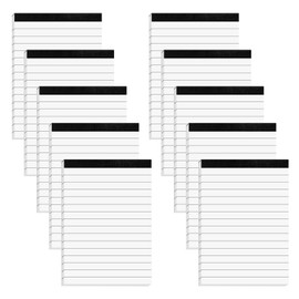 Nichela Notepad for Daily Planning and Organization of Work – 4 x 6-inches Lined Paper – Thick Bright White Paper – 30 Pages – Note Pads Ruled Pages – Pack of 10