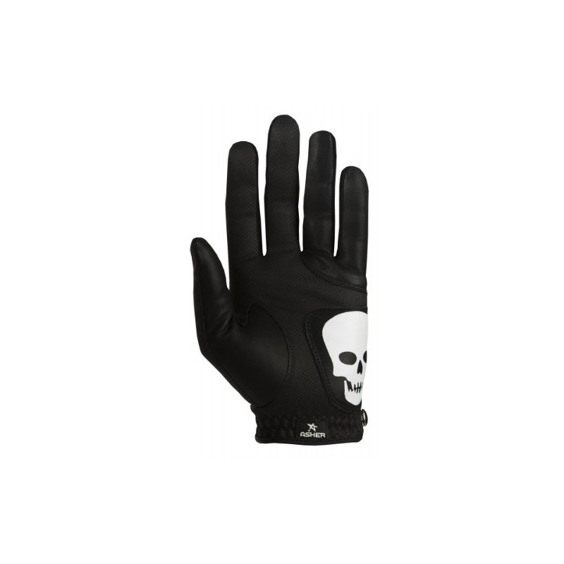 Asher Deathgrip Cooltech Golf Glove (Black, Large)