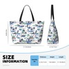 Women's Large Beach Bag Waterproof Travel Tote Bag with Pocket
