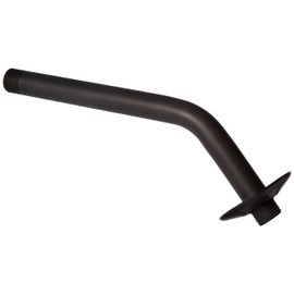 Westbrass 1/2" IPS x 10" Shower Arm with Sure Grip Flange, Oil Rubbed Bronze, D302-1-12