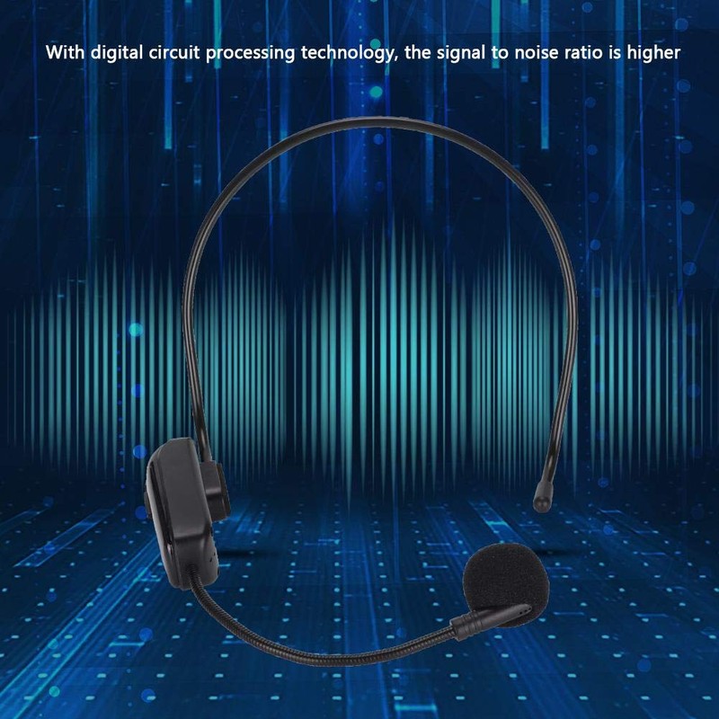 Pomya Auriculares con micrófono inalámbrico Bluetooth, UHF Micrófonos inalámbricos con