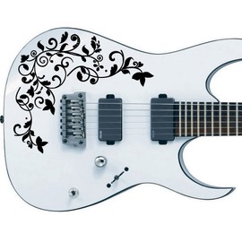 Custom Guitar Bass Sticker Black