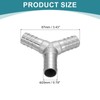 sourcing map 13/16" Y Shape Hose Barb Pipe Fitting, 304