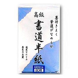 JapanBargain, Calligraphy Rice Paper Japanese Sumi Paper Chinese Brush Calligraphy Painting Practice Paper Ink Stamping Paper Made in Japan, 80 Sheets