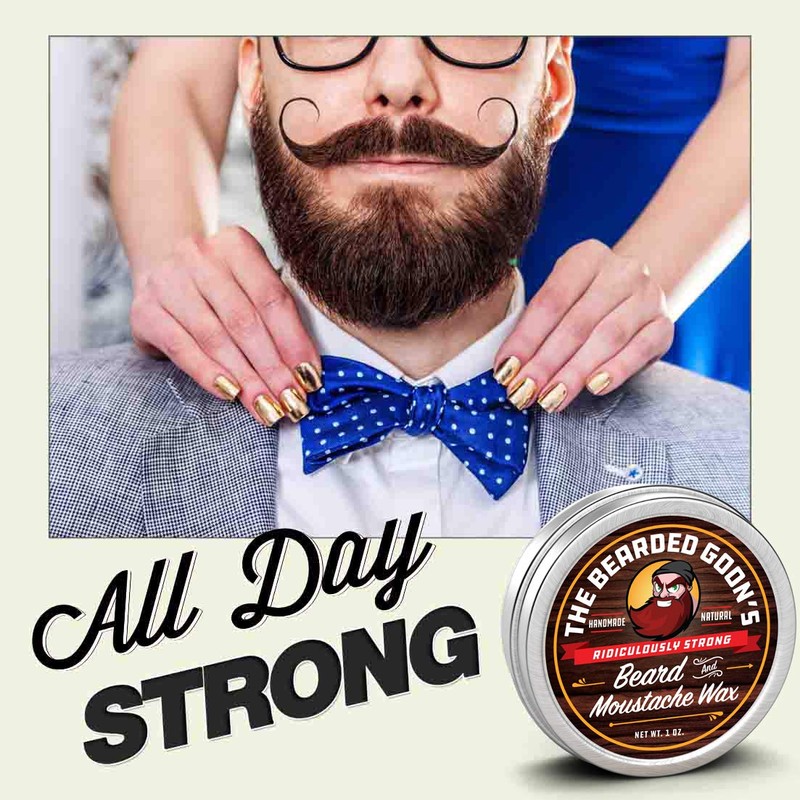The Bearded Goon Ridiculously Strong Mustache and Beard Wax for