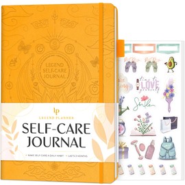 Legend Self-Care Journal – Guided Daily Reflection Journal to Support Mental & Physical Health – Daily Mood, Meditation & Personal Development Notebook – 7x10.5”, Lasts 3 Months (Yellow)