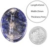 Nupuyai 7 Chakra Worry Stone Thumb Stone Gemstone Oval Concave