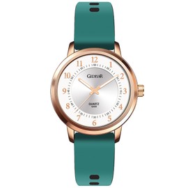 GEDIYAR Waterproof Rose Gold Watches for Women Ladies Easy Reader Quartz Analog Watches for Nurse Medical Professionals Students Women (G688W-pink)