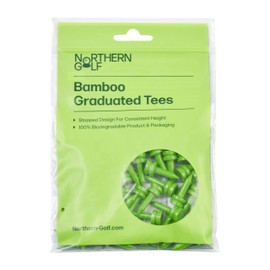 Northern Golf Graduated Bamboo Golf Tees (Lime 1" 40 Tees)