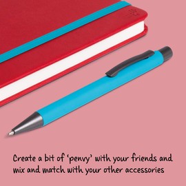 IF Bookaroo Pen, soft touch, colour coated pen with black ink - TURQUOISE