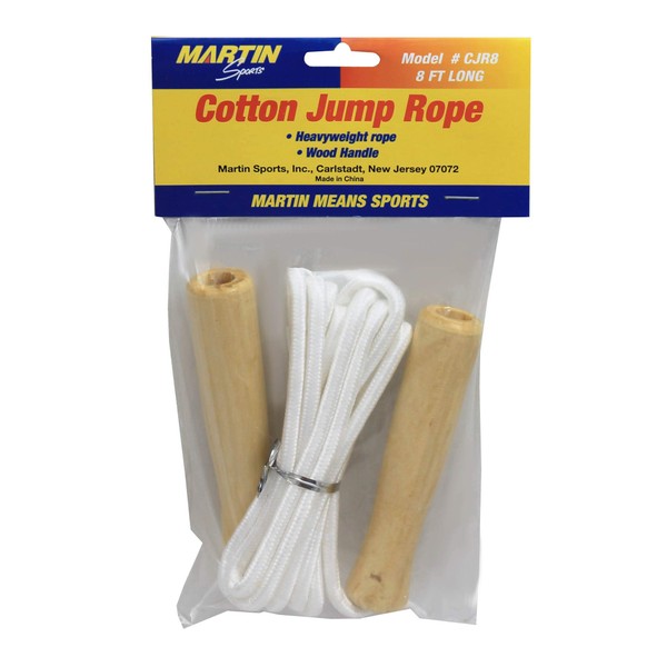Dick Martin Sports MASCJR8 Cotton Jump Rope, 1.1" Height, 4.6" Wide, 7.2" Length, 8'