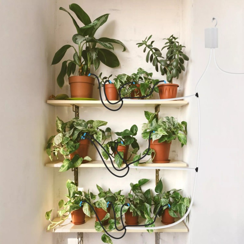 iMounTEK Rechargeable Automatic Watering Irrigation System With Timer Pump For