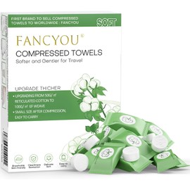Toalla Facial Desechable Comprimida Toallitas Desmaquillantes, Mini Paños Biodegradables para Toallitas Quitar Maquillaje Kit de Viaje para Travel Essentials,Belleza Salón(100 Unidad Verde)