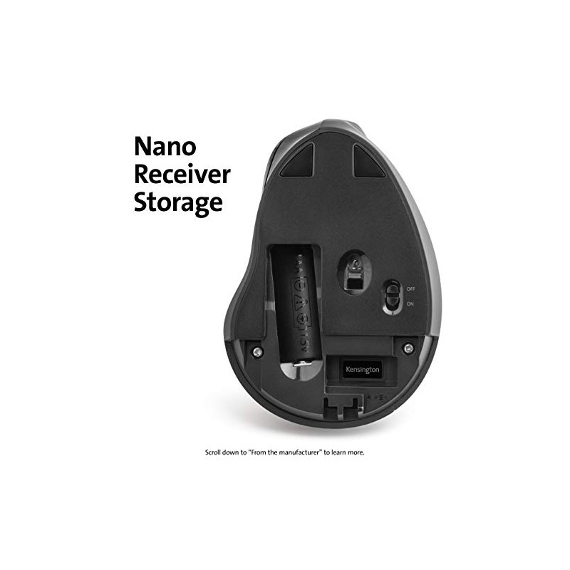 Kensington Mouse Vertical inalámbrico, Pro Fit ergonómico. K75501WW