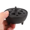 Cast Iron LotusShaped Incense Aromatherapy Burner for Home Decoration Bathroom