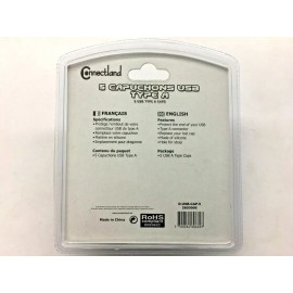 CONNECTLAND ULIFE004900, D-USB-CAP-5, 2603006, 5 MULTICOLORED USB TYPE A DUST CAPS