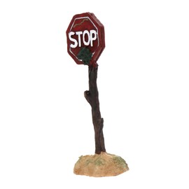 Sosoport 2 Pcs Aquarium Decoration Fish Tank Ornaments Landscaping Decor Stop Warning Sign