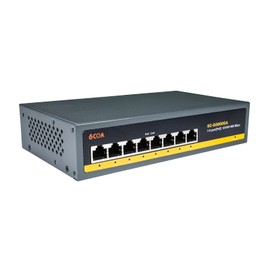 6COM 8 Port Gigabit PoE Switch, 8 PoE+ Ports 120W 10/100/1000Mbps, Plug & Play, 802.3af/at, Metal Fanless Unmanaged Network Switch, Limited Lifetime Protection