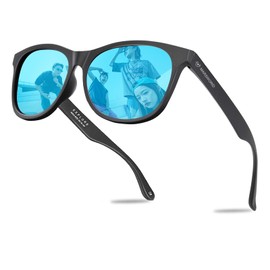 MARSWORID Men's Driving Sunglasses, Polarized Sunglasses, Ultra Lightweight, UV400, UV Protection, Driving Shockproof, Sports, Driving, Running, Fishing, Climbing, Unisex, blue lens