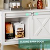 YITAHOME White Bakers Rack with Power Outlet and LED Light,