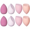 8 Pcs Makeup Sponge Set 3 Shapes Beauty Blender Kit