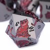 OGCOPHEN Metal DND Cat Dice 7PCS Polyhedral RPG Dice Set