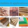 Forstner - Punta elicoidale Forstner con codolo rotondo, per legno,
