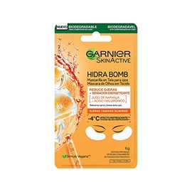 Garnier Skin Naturals Face Mascarilla facial en tela para ojos anti arrugas con naranja, hidra bomb de garnier, 1 pza Naranja
