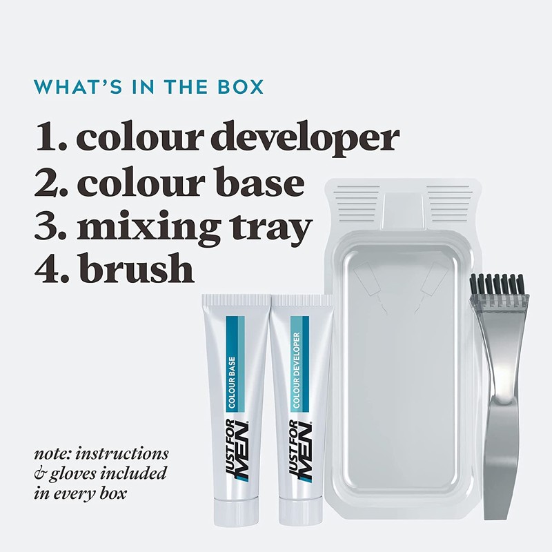 JUST FOR MEN Color Gel Mustache & Beard M-55 Real