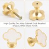 Xinghonyac 8 Pcs Clover Four-Leaf Cabinet Knobs, Cabinet Drawer Pulls