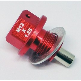 CDT-OEM M12x1.25mm Aluminum Magnetic Drain Plug (RED)