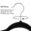 Elama Hangers Heavy Duty Clothes Hanger Set, Black