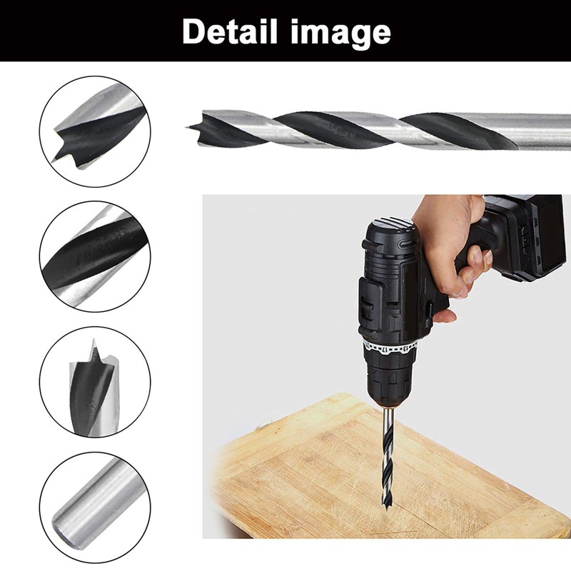 NORTOOLS Brad Point Wood Drill Bit Set 8 PCS HCS