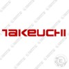Aftermarket Fits Takeuchi Single Logo Decal