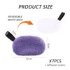 7 Pack Double Sided Face Wash Sponge, Washable Makeup Removal