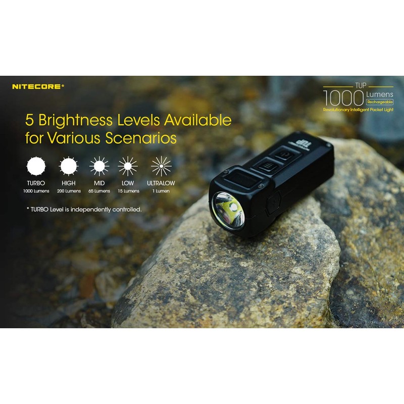Nitecore TUP CREE LED 1000 Lumen USB rechargeable compact flashlight,