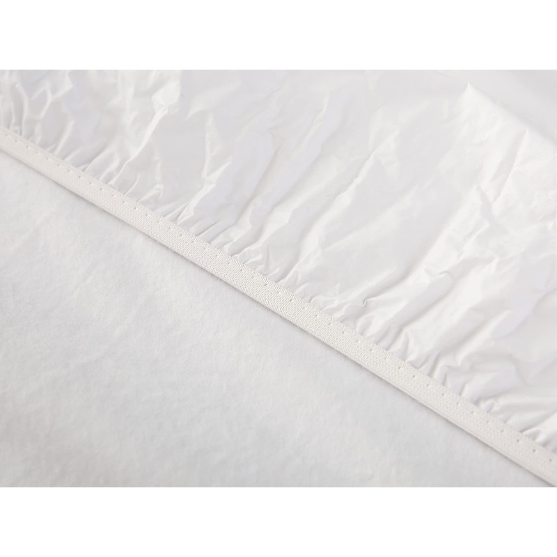 Round Vinyl Fitted Tablecloth with Flannel Backing Elastic Table Cloth