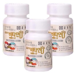 Chong Kun Dang 1+1+1 Chong Kun Dang Vitamin D 1000IU 90 tablets / 1+1+1종근당 비타민D 1000IU 90정X3개 9개월분 영양제
