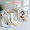 Tetotowel Baby Cartoon Embroidered Drool Bib & Soft Kids Small Square Bath Towel Set 25*25/Rabbit 20ea