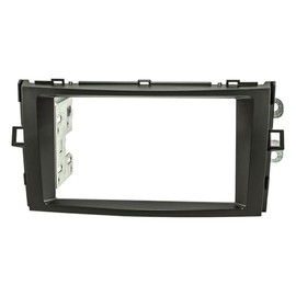 tomzz Audio 2455-087 Double DIN Radio Faceplate Compatible with Toyota Verso from 2009 Black