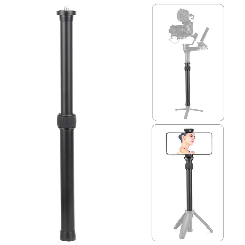 QANYEGN Tripod Extension Tube, 2 Section Aluminium Tripod Extender, Tripod