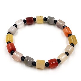 ISHEEP Jade Bracelet Set | Healing Gemstone Beads | Stretchy Bracelets for Women and Men JADE13