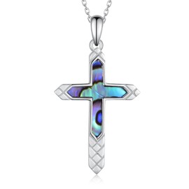 Cross Necklace for Women Sterling Silver Cross Pendant Necklace Christian Jewelry Gifts for Women