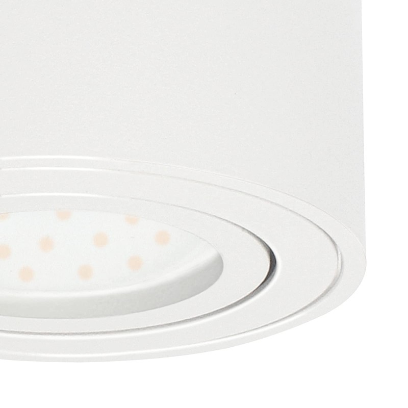KYOTECH LED Surface-Mounted Spotlight, Flat, Swivelling, Surface-Mounted Spotlight, Including 5