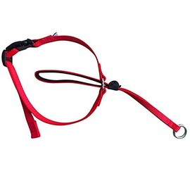 Boolavard Dog Collars & Leads Pet Collar Gentle Control Lead Leader Stop Pull Training Tool No-Pull Painless (Medium, Red)