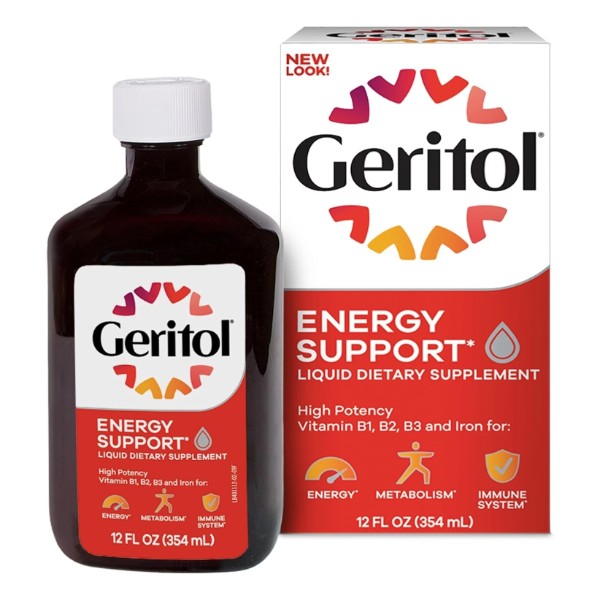Pack Of 2 Geritol Liquid B-Vitamins & Iron Supplement 12